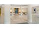 Elegant lobby with marble floors and modern seating at 415 L Ambiance Dr # C703, Longboat Key, FL 34228