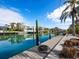 Private dock with access to the waterway at 526 N Spoonbill Dr, Sarasota, FL 34236