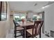 Kitchen island with granite countertop and seating at 3410 Avenida Madera # B, Bradenton, FL 34210