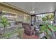 Bright screened porch, perfect for relaxing and enjoying the outdoors at 3410 Avenida Madera # B, Bradenton, FL 34210