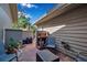 Relaxing brick patio with seating area, perfect for outdoor enjoyment at 3410 Avenida Madera # B, Bradenton, FL 34210