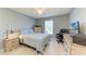 Bedroom with a desk and comfortable bed at 4135 Dover E Dr, Bradenton, FL 34203