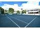 Well-maintained tennis court with ample space at 535 Sanctuary Dr # C807, Longboat Key, FL 34228