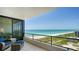 Balcony overlooking the ocean and beach at 535 Sanctuary Dr # C807, Longboat Key, FL 34228