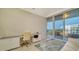 Modern home office with a desk, chair, and calming decor at 535 Sanctuary Dr # C807, Longboat Key, FL 34228
