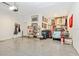 Spacious garage with epoxy flooring and storage at 6249 Mesa Gln, Bradenton, FL 34203