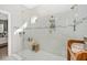 Spacious shower with glass enclosure and built in seat at 6249 Mesa Gln, Bradenton, FL 34203