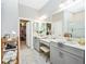 Bathroom boasts double vanity, walk-in shower, and adjacent closet at 6249 Mesa Gln, Bradenton, FL 34203