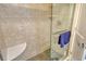 Shower with glass enclosure at 8779 Midnight Pass Rd # 206H, Sarasota, FL 34242