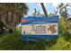 Turtle Beach community entrance sign at 8779 Midnight Pass Rd # 206H, Sarasota, FL 34242