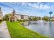 Community with gazebo, lake, and fountain at 980 Cooper St # 302, Venice, FL 34285