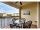 Relaxing screened balcony overlooking a lake at 980 Cooper St # 302, Venice, FL 34285