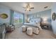 Spacious main bedroom with a large bed, stylish decor, and plenty of natural light at 2520 Avolet Ct, Bradenton, FL 34211