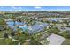Community pool, clubhouse, and sand volleyball court at 2520 Avolet Ct, Bradenton, FL 34211