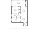 Home floor plan featuring dimensions for the bedroom, living room, kitchen, foyer and porch at 2812 Heritage Ln # 2812, Bradenton, FL 34209