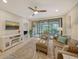 Living Room with sliding glass doors to screened patio at 13604 Messina Loop # 103, Lakewood Ranch, FL 34211