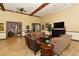 Community lounge with comfortable seating and fireplace at 13604 Messina Loop # 103, Lakewood Ranch, FL 34211