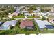 Aerial view of a house with a pool and a large backyard at 23095 Langdon Ave, Port Charlotte, FL 33954