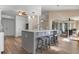 Modern kitchen featuring a large island and stainless steel appliances at 23095 Langdon Ave, Port Charlotte, FL 33954