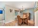 Dining room features a wood table and chairs at 2710 51St W Ave, Bradenton, FL 34207