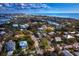 Aerial showcasing beachfront community at 6901 Poinsettia Ave, Longboat Key, FL 34228
