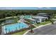 Resort-style pool and clubhouse with parking at 10128 Morning Mist Ln, Sarasota, FL 34241