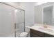 Clean bathroom with shower, toilet and vanity at 10128 Morning Mist Ln, Sarasota, FL 34241