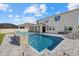 Relaxing pool area with patio and water features at 17015 Harvest Moon Way, Bradenton, FL 34211
