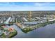 Aerial view of waterfront condo at 208 Lewis Cir # 4A, Punta Gorda, FL 33950