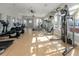 Fitness center with various equipment and natural light at 225 Daylily Blvd, Nokomis, FL 34275