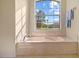 Bathroom with a relaxing bathtub and a large window with a view at 6223 90Th Avenue E Cir, Parrish, FL 34219