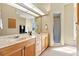 Elegant bathroom with double vanity, shower, and ample counter space at 6223 90Th Avenue E Cir, Parrish, FL 34219