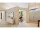 Bright entryway with built-in office space and neutral color palette at 6223 90Th Avenue E Cir, Parrish, FL 34219