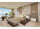 Inviting main bedroom with calming decor, natural light, and a serene ocean view at 6489 Gulfside Rd, Longboat Key, FL 34228