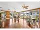 Bright and spacious living area with hardwood floors and large windows at 810 S Edison Ave, Tampa, FL 33606