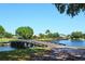 Picturesque bridge over water with houses in the background at 10202 Marbella Dr, Bradenton, FL 34211