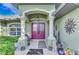 Inviting entryway with double doors and decorative accents at 17040 Kellog Ave, Port Charlotte, FL 33954