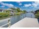 Private backyard dock offering tranquil waterfront views at 228 36Th Ne St, Bradenton, FL 34208