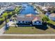 Single-story home with a canal-front view and private pool at 2711 W Marion Ave, Punta Gorda, FL 33950