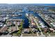 Wide aerial showcasing waterfront community and home location at 2711 W Marion Ave, Punta Gorda, FL 33950