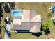 Overhead view of the property and its private pool at 2711 W Marion Ave, Punta Gorda, FL 33950
