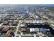 Expansive aerial view of the neighborhood and waterfront at 2711 W Marion Ave, Punta Gorda, FL 33950
