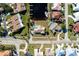 High-angle view of property and surrounding neighborhood at 2711 W Marion Ave, Punta Gorda, FL 33950