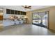 Kitchen with breakfast bar and water views at 2711 W Marion Ave, Punta Gorda, FL 33950