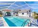 Refreshing pool with screened enclosure at 2711 W Marion Ave, Punta Gorda, FL 33950