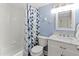 Clean bathroom with a shower/tub combo and white vanity at 4460 Fairways Blvd # 306, Bradenton, FL 34209