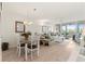 Bright dining area with hardwood floors and chandelier at 4460 Fairways Blvd # 306, Bradenton, FL 34209