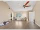 Large bedroom with vaulted ceiling, hardwood floors, and ample natural light at 4865 Featherbed Ln, Sarasota, FL 34242