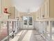 A kitchen undergoing renovation, featuring new cabinets and flooring at 4865 Featherbed Ln, Sarasota, FL 34242