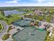 Aerial view of community tennis courts at 5230 Hyland Hills Ave # 1314, Sarasota, FL 34241